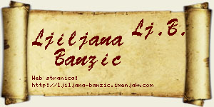 Ljiljana Banzić vizit kartica